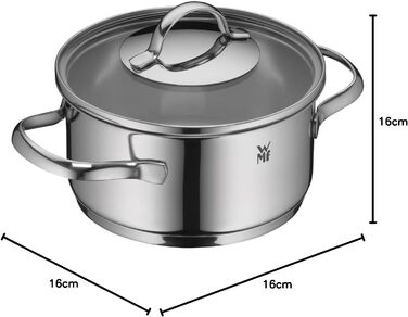 Кастрюля 1,4 л с крышкой 16 см Aparto WMF