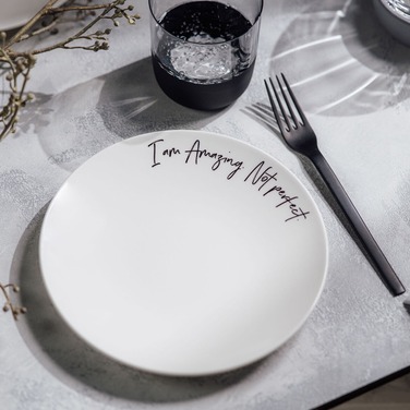 Тарілка для сніданку "I am Amazing not perfect" 21 см Statement Villeroy & Boch