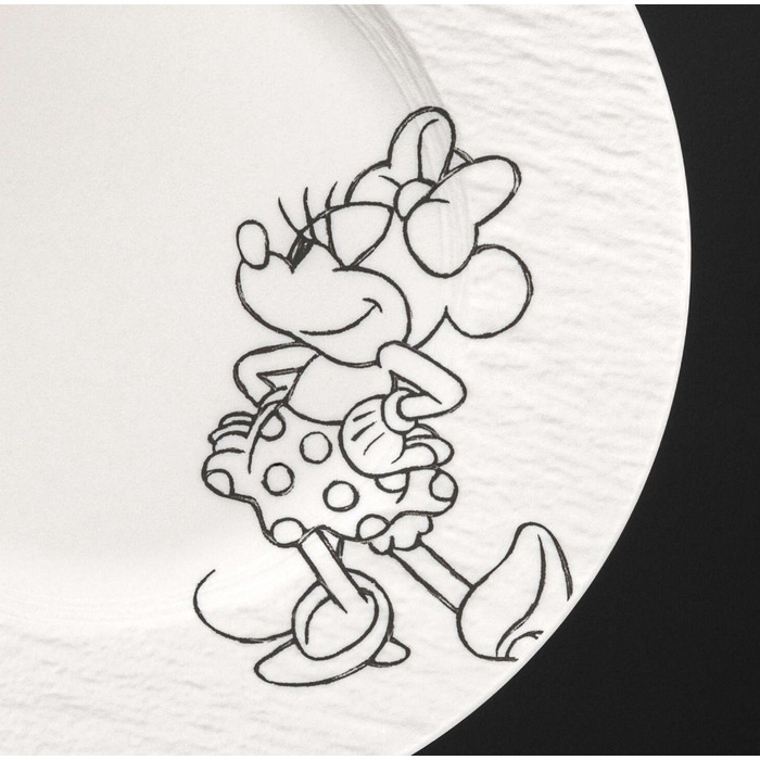Набір з 2 тарілок 21,7 см чорна та біла Manufacture - Mickey Mouse Villeroy & Boch