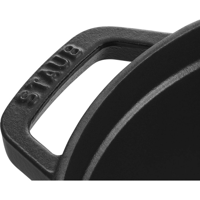 Чавунна жаровня/кокотниця STAUB, кругла 8,35 л, функція Ароматичний дощ для оптимального зволоження, для всіх типів варильних поверхонь, включаючи індукційні та духові шафи, (чорна, 30 см)