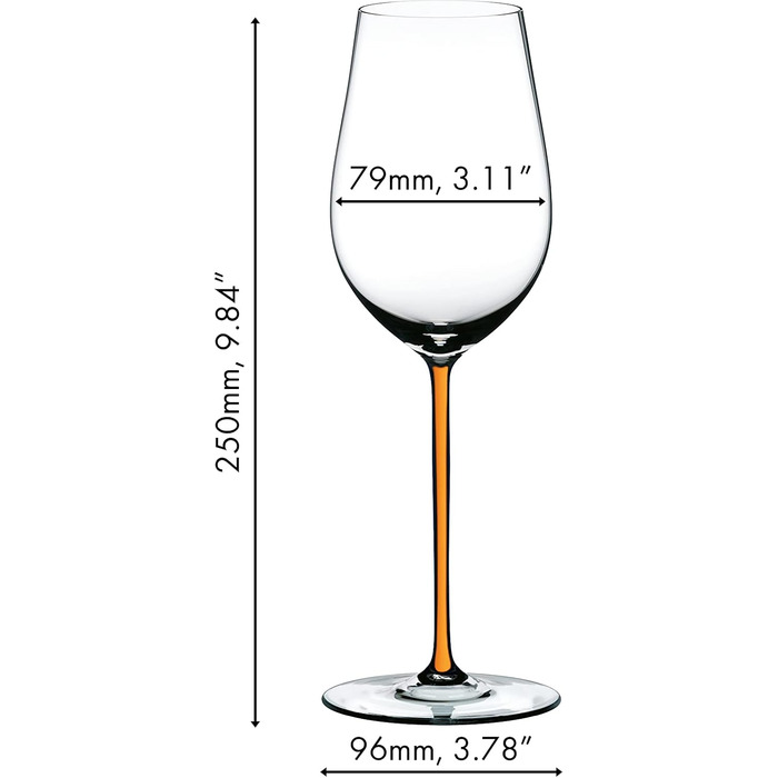 Келих для вина 409 мл помаранчевий Fatto a Mano Riesling/Zinfandel, Riedel