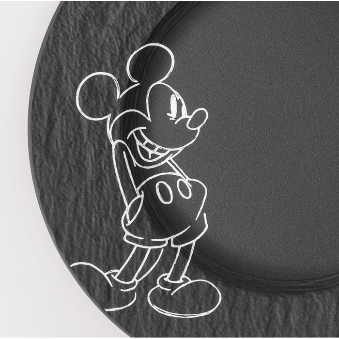 Набір посуду 4 предмета чорний на 1 персону Manufacture - Mickey Mouse Villeroy & Boch
