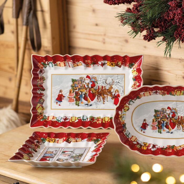 Блюдо овальне глибоке "Санта і діти" 29 x 19 см Toy's Fantasy Villeroy & Boch