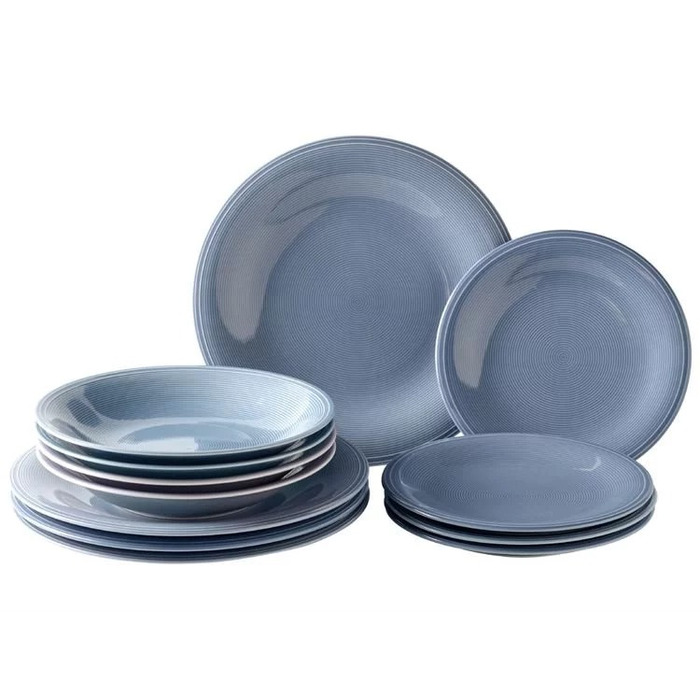 Набір тарілок 12 предметів, синіх Color Loop Horizon Villeroy & Boch