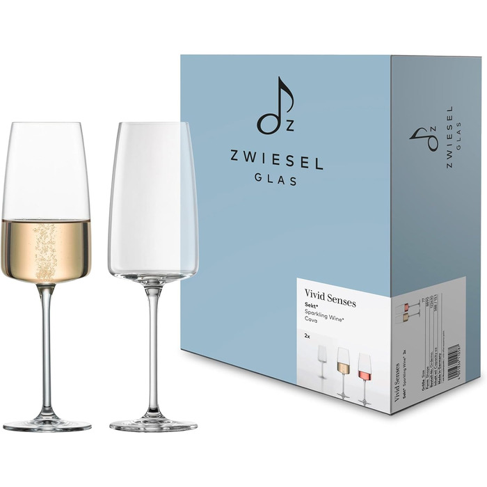Келих для шампанського 388 мл набір 2 предмети Vivid Senses, Zwiesel Glas