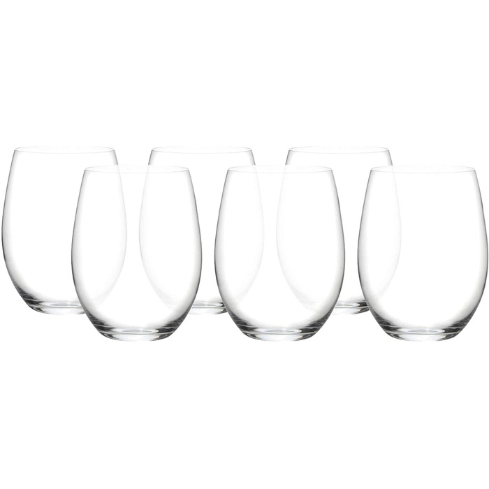 Келихи для червоного вина 0,6 л, набір 6 предметів, O Wine Tumbler Riedel