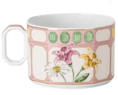 Чашка для чаю 0,26 л з блюдцем, Зефір IDYLLIA Swarovski x Rosenthal