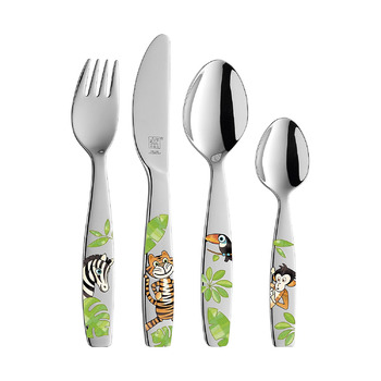 Набір дитячих столових приборів 4 предмета Jungle Twin Kids Zwilling