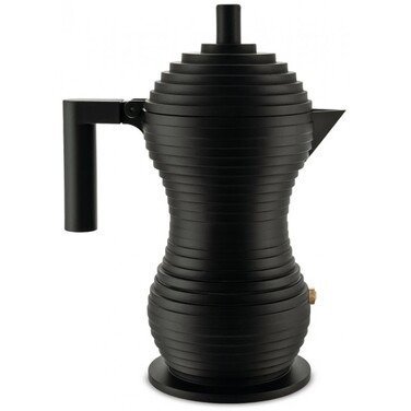 Кофеварка 300 мл черная Pulcina Alessi