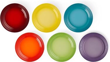 Набір тарілок для сніданку 22 см, різнокольоровий Le Creuset