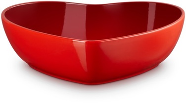 Блюдо сервірувальне у формі серця 30 см, червоне Heart Le Creuset