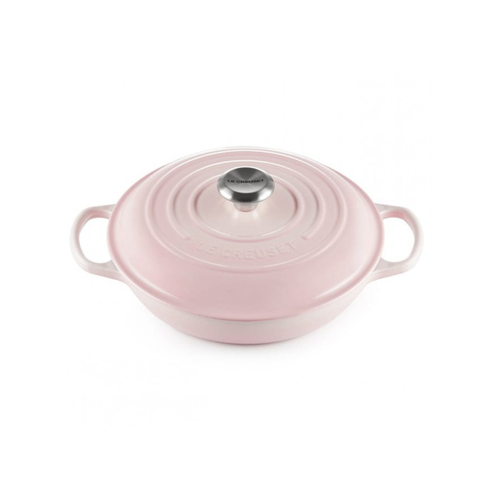Каструля низька 2,2 л рожева Shell Pink Le Creuset