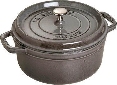 Каструля / жаровня 24 см з кришкою Graphite Grey Staub