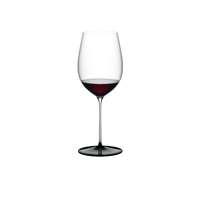 Келих для вина 953 мл чорна основа Fatto a Mano Black Tie Bordeaux Grand Cru, Riedel