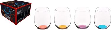 Набір з 4 різнокольорових склянок 335 мл, O Wine Tumbler Riedel