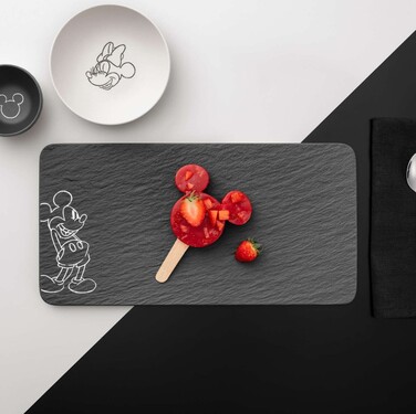 Тарілка для сервірування 35х18 см чорна Manufacture - Mickey Mouse Villeroy & Boch
