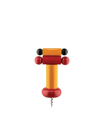 Штопор 6х18 см, Жовтий / Червоний / Чорний Alessi