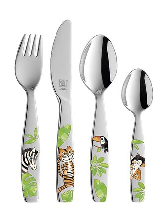 Набір дитячих столових приборів 4 предмета Jungle Twin Kids Zwilling
