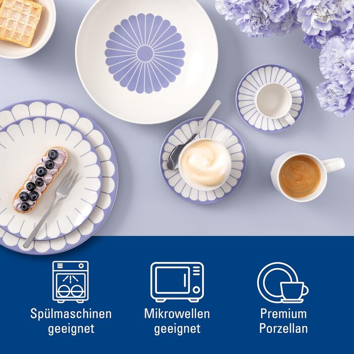 Чашка для эспрессо 70 мл, синий Fleur Villeroy & Boch