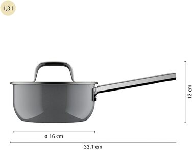 Сотейник 16 см з кришкою, Platinum Fusiontec Mineral Pro WMF