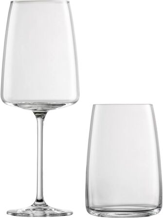 Набір келихів для вина та склянок для води,  8 предметів, Vivid Senses Zwiesel Glas