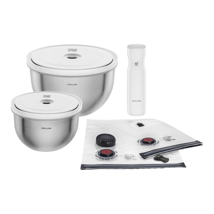 Стартовий набір для вакуумування, 9 предметів, нержавіюча сталь Fresh & Save Zwilling