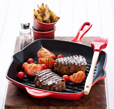 Сковорода гриль квадратна 26 см Creme Le Creuset