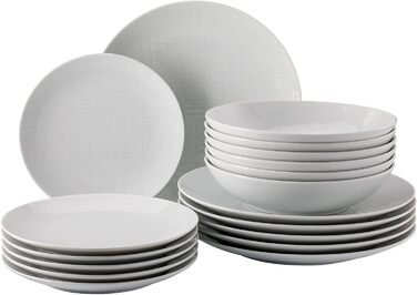 Набір тарілок 18 предметів білий Mesh Rosenthal