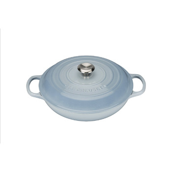 Сковорода-жаровня чавунна 30 см, блакитний Le Creuset