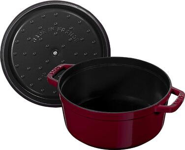 Каструля / жаровня 26 см 4,7 л з кришкою бордова Staub