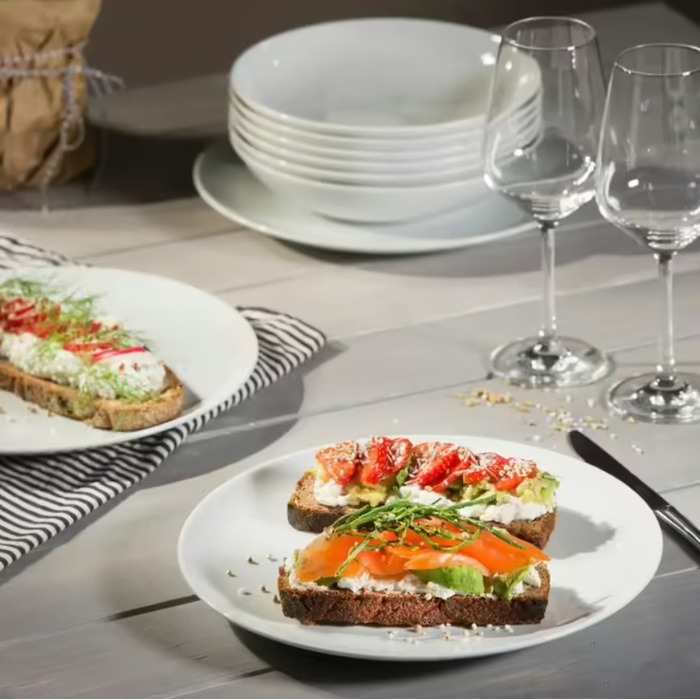Набір столового посуду на 6 персон, 30 предметів, білі New Fresh Basic Villeroy & Boch