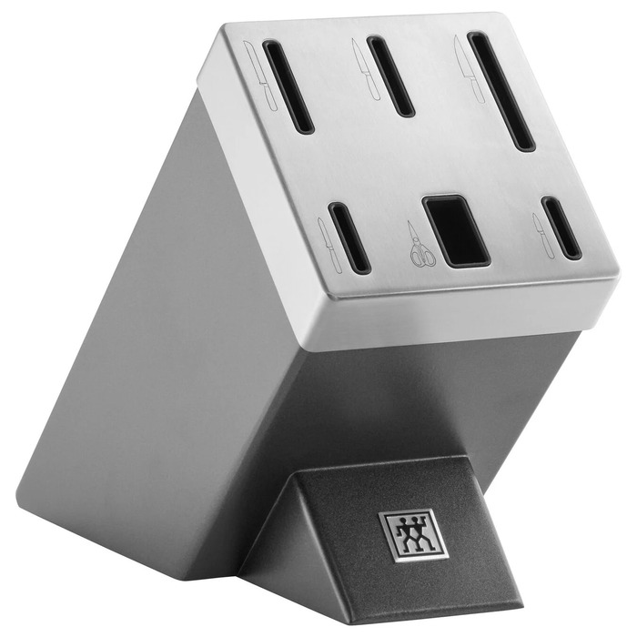 Набір з 5 ножів з ножицями та заточуючим блоком чорний Gourmet Zwilling
