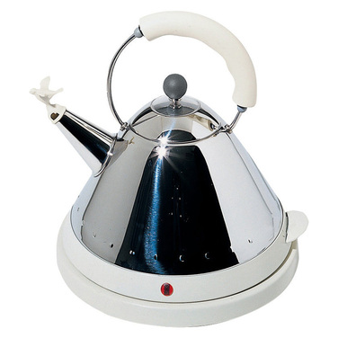 Чайник электрический 1,5 л белый/металлик Electric kettle Alessi