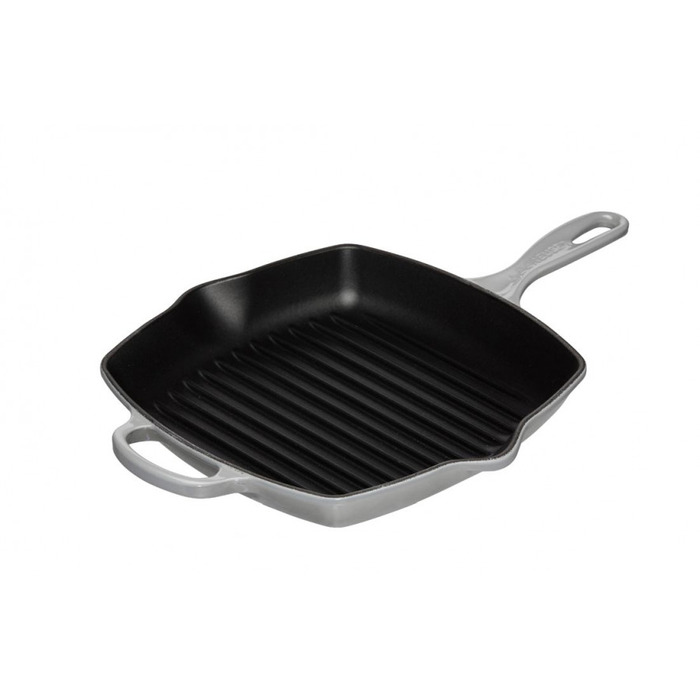 Сковорода гриль квадратна 26 см Perlgrau Le Creuset