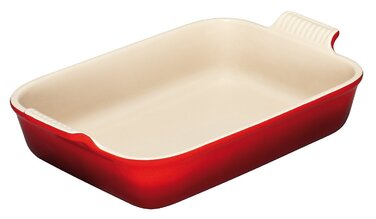 Блюдо прямокутне 41 см, вишневий Le Creuset