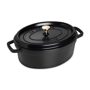 Кокот овальний 29 см, чорний Staub