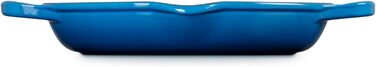 Чавунна сковорода-гриль кругла 26 см, синій Марсель Signature Le Creuset