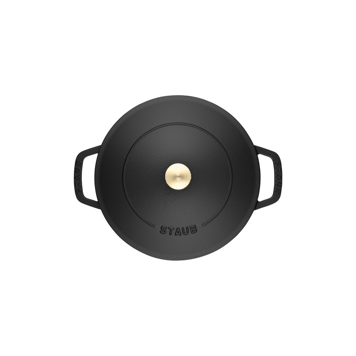 Чавунна жаровня Chistera з кришкою 28 см, чорна Staub