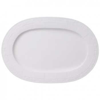 Блюдо овальне 35 см White Pearl Villeroy & Boch