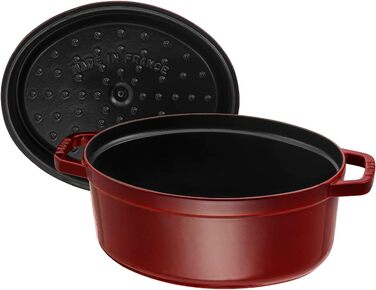Чавунна жаровня/кокот STAUB, овал 6,7 л, (31 см, гренадин)
