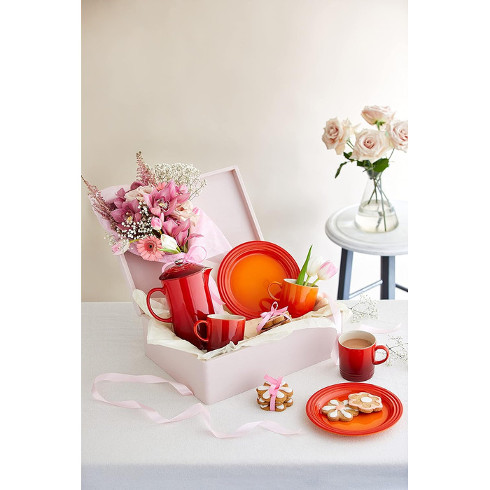 Набір із 4 кухлів 350 мл, вишнево-червоний Le Creuset