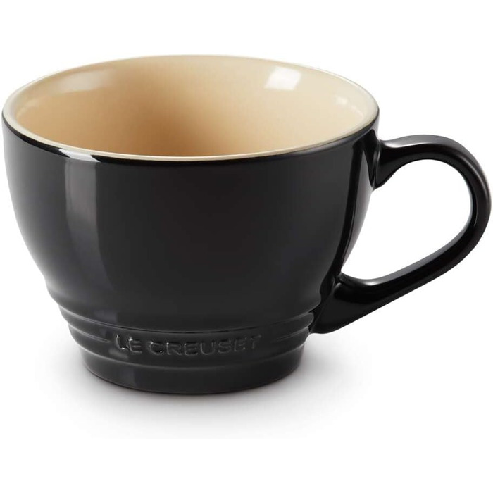 Керамічний кухоль Le Creuset, 0,35 л, 70302351700002 (чорний глянцевий, 400 мл)
