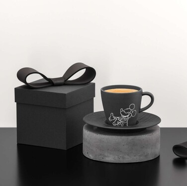 Блюдце до чашки для кави 15,4 см чорне Manufacture - Mickey Mouse Villeroy & Boch