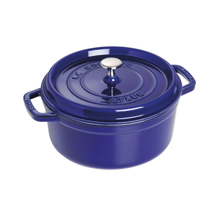 Кокот круглий 22 см, синій Staub