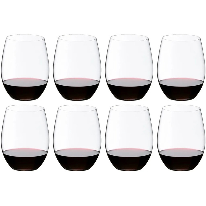 Бокалы для красного вина 0,6 л, набор 8 предметов, O Wine Tumbler Riedel