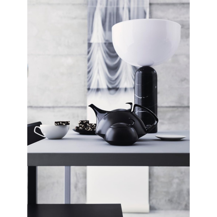 Чашка для чая з блюдцем TAC Black Rosenthal