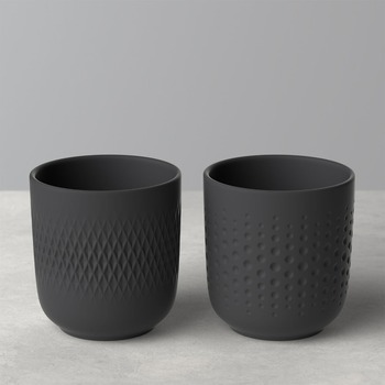 Набір з 2 кружок 0,29 л Black Manufacture Collier Villeroy & Boch