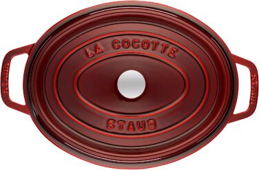 Чавунна жаровня/кокот STAUB, овал 6,7 л, (31 см, гренадин)