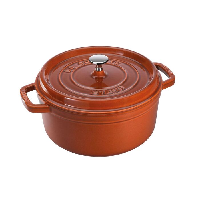 Кокот круглий 28 см, кориця Staub