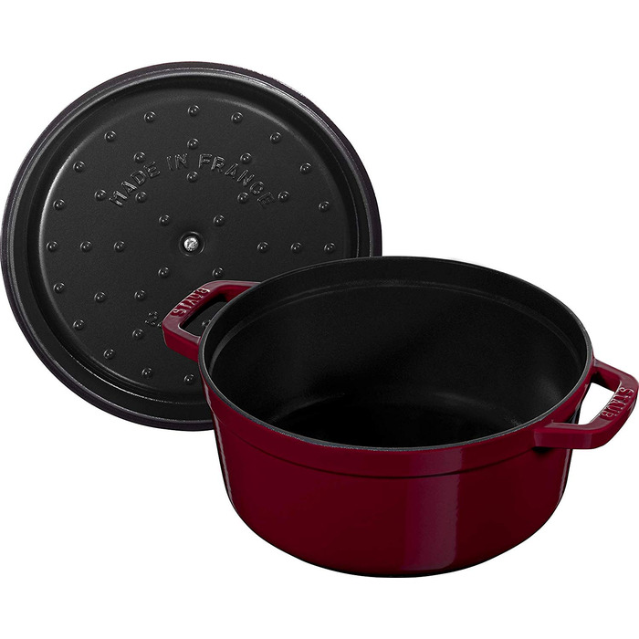 Каструля / жаровня 26 см 4,7 л з кришкою бордова Staub